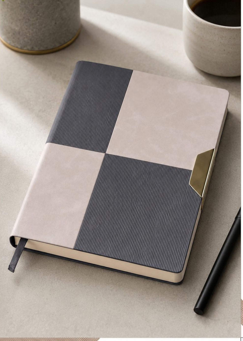 V-729 Contemporary Matte Grain Corporate Diary